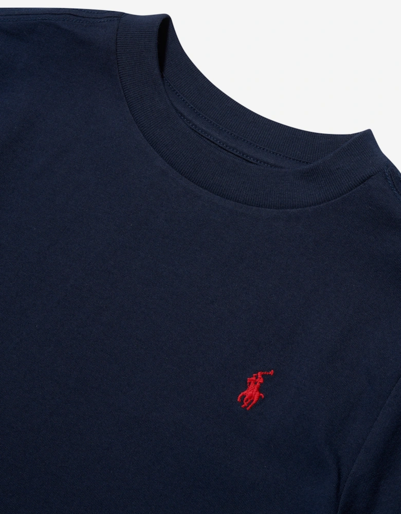 Boys Logo T-Shirt in Navy