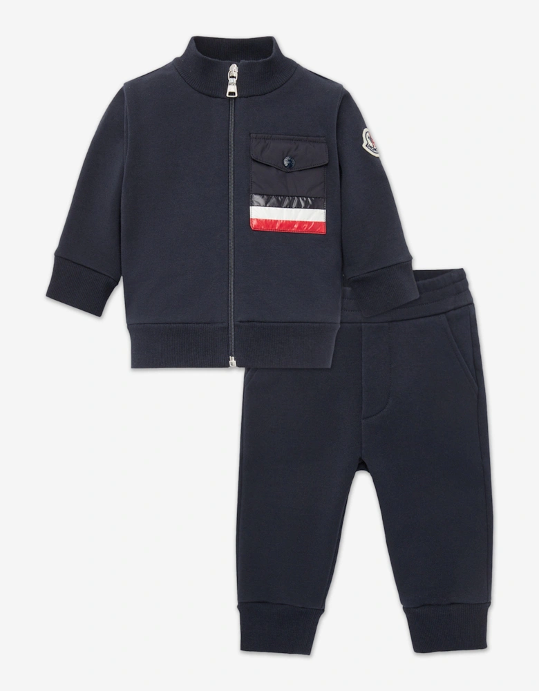 Enfant Baby Boys Branded Tracksuit in Navy