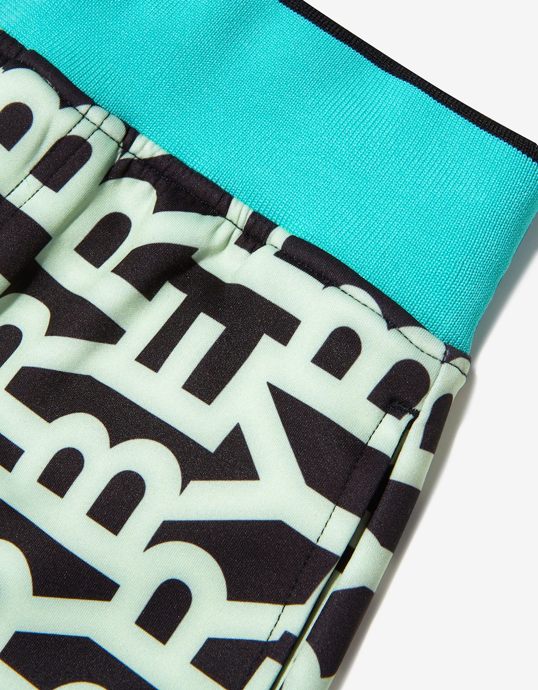 Boys Monogram Patterned Jersey Joggers