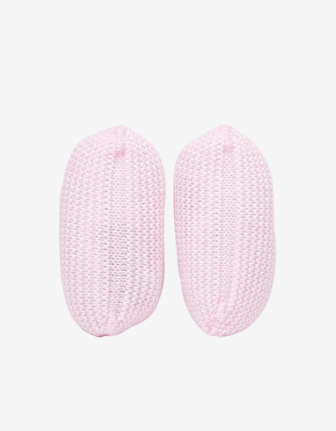 Baby Girls Wool Knit Booties in Pink