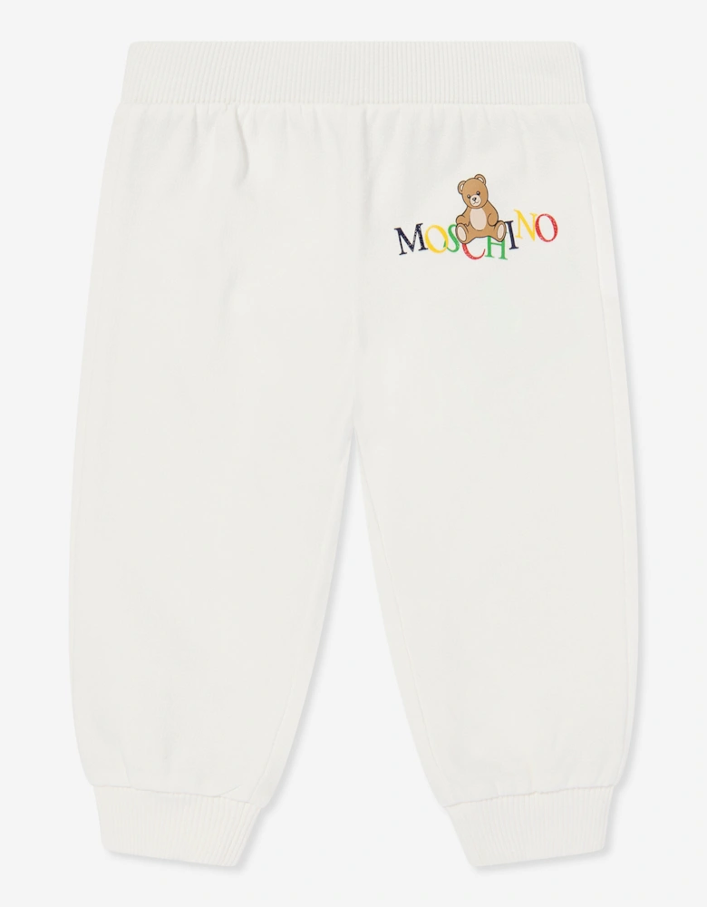 Baby Teddy Bear Logo Tracksuit in Ivory