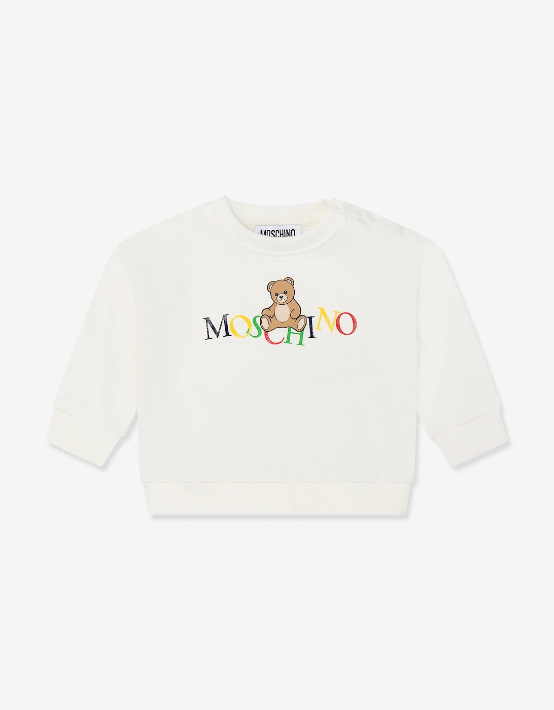 Baby Teddy Bear Logo Tracksuit in Ivory