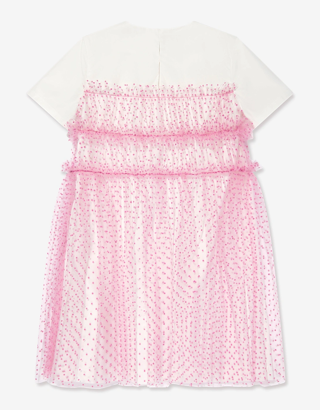 Girls Logo Tulle Dress in Pink