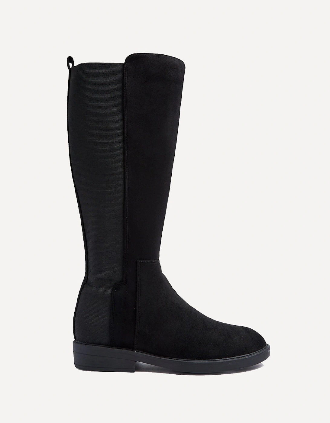 Knight Black Faux Suede High Leg Boot, 2 of 1