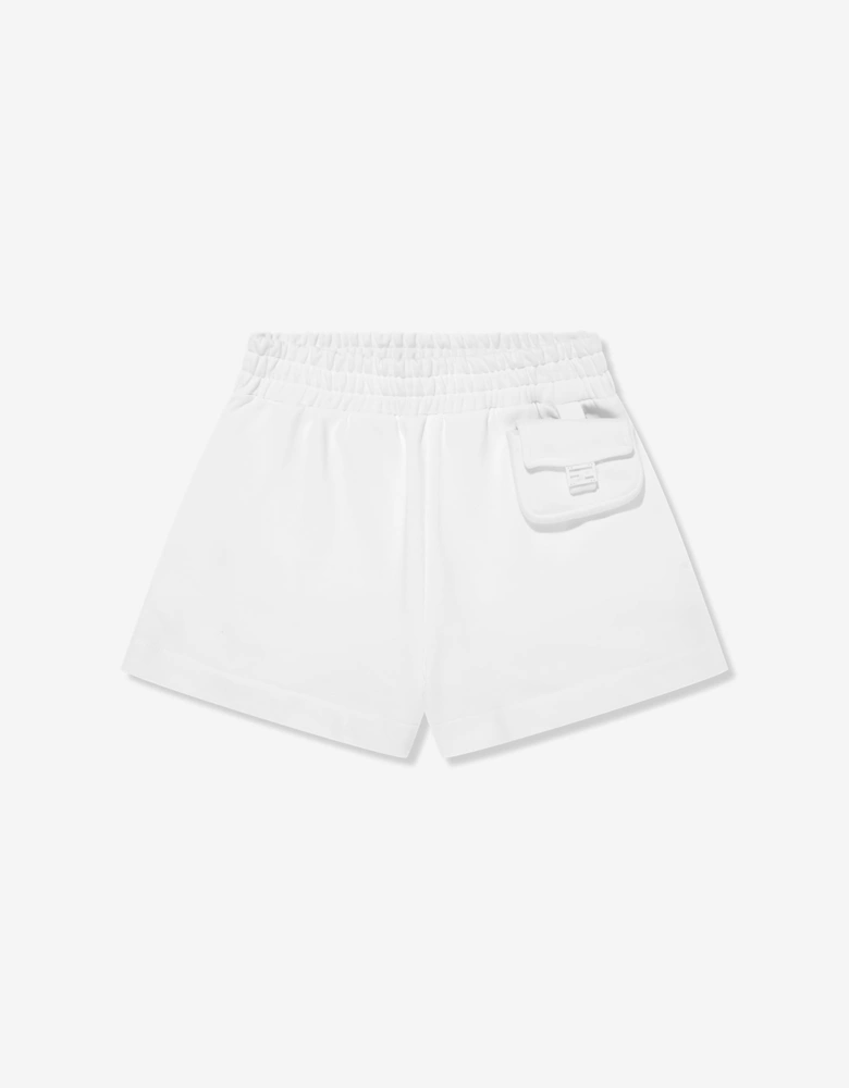 Girls Baugette Pocket Shorts in White