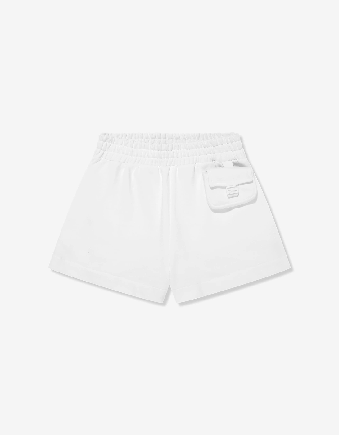 Girls Baugette Pocket Shorts in White, 5 of 4