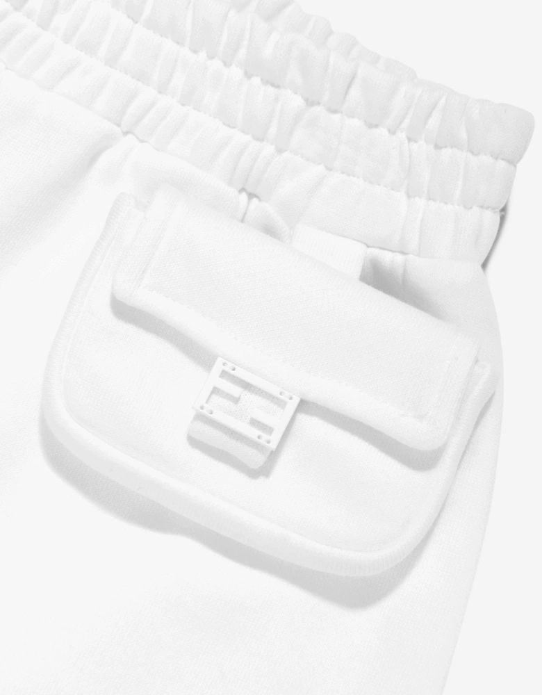 Girls Baugette Pocket Shorts in White