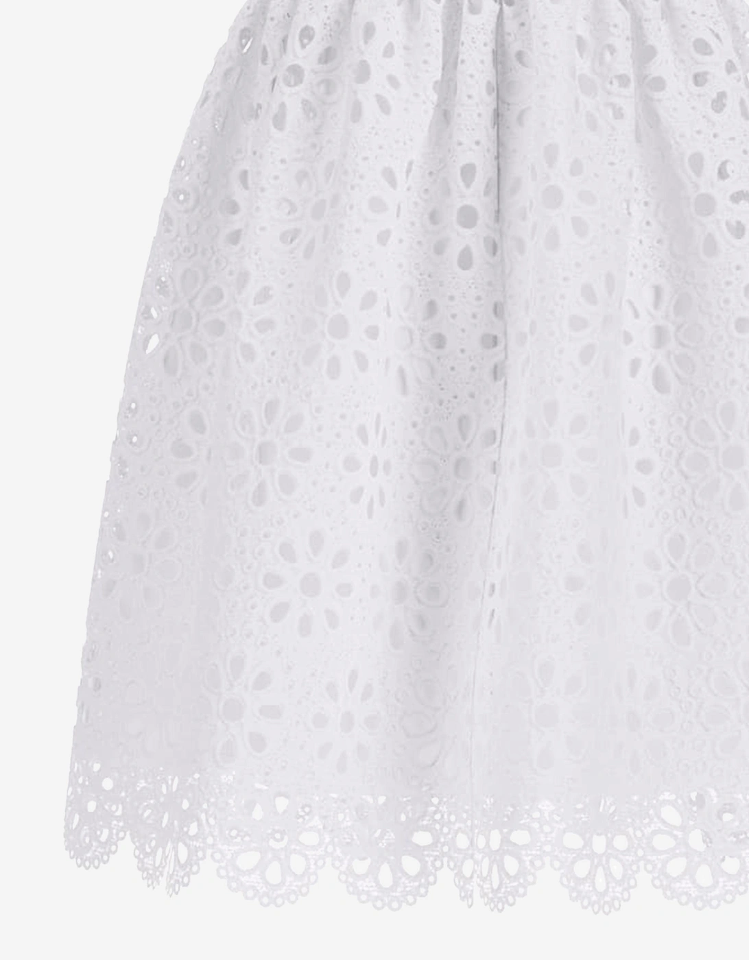 Girls Lace Dress in White