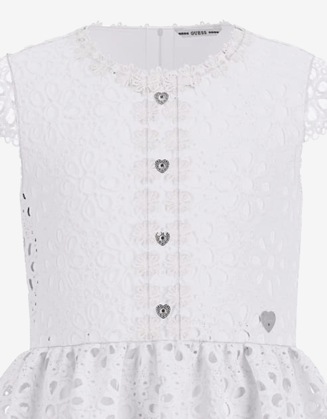 Girls Lace Dress in White