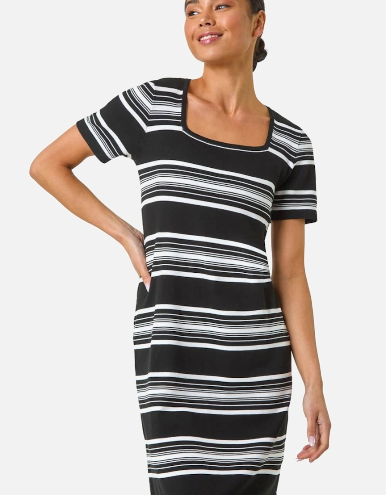 Petite Stripe Knit Dress
