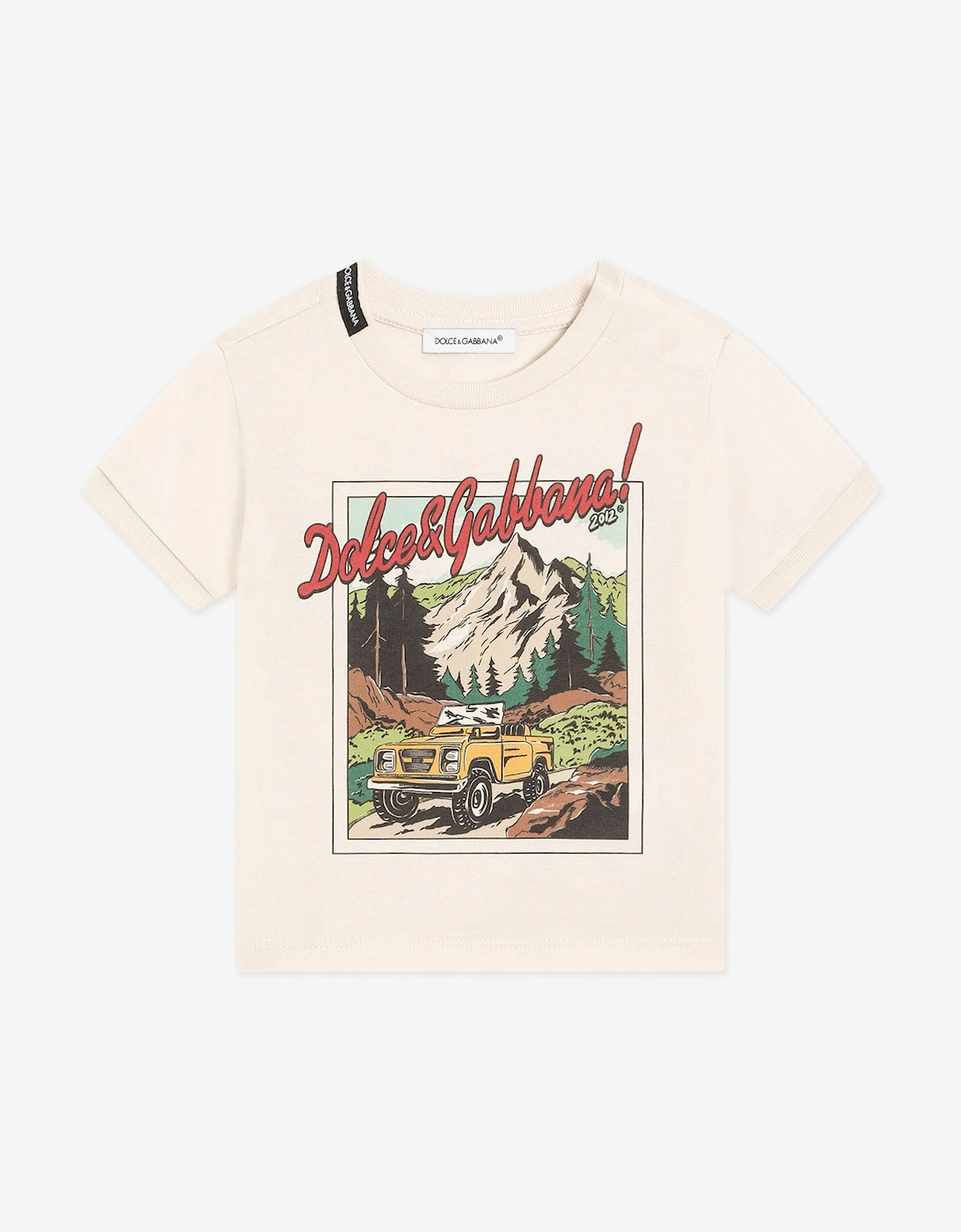 Baby Boys Graphic Print Explorer T-Shirt in Ivory, 5 of 4