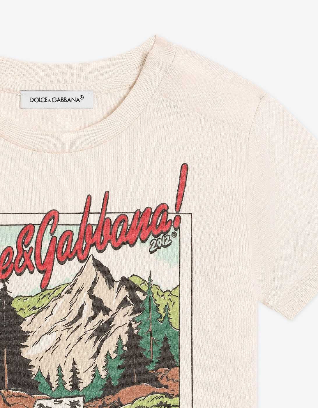 Baby Boys Graphic Print Explorer T-Shirt in Ivory