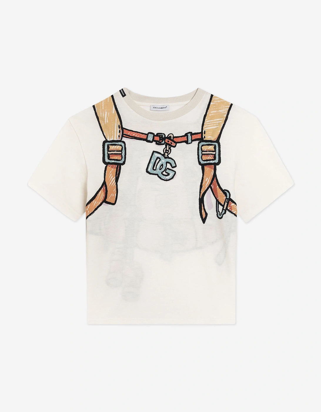 Boys Backpack Print Explorer T-Shirt in Ivory, 5 of 4