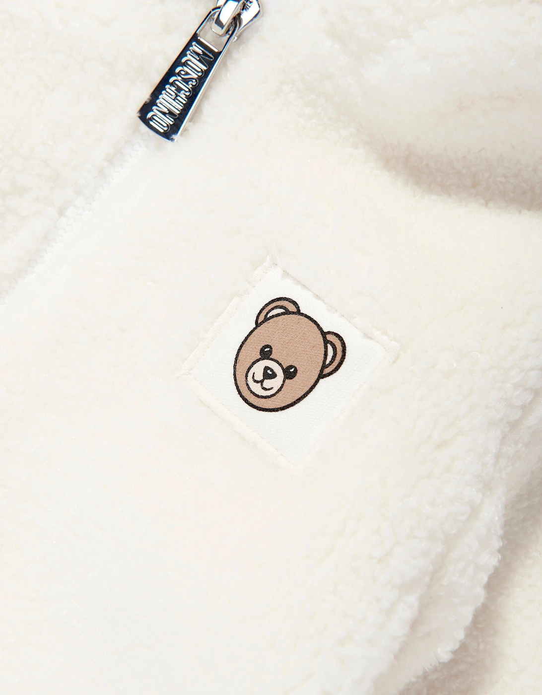 Baby Teddy Fleece Romper in Ivory