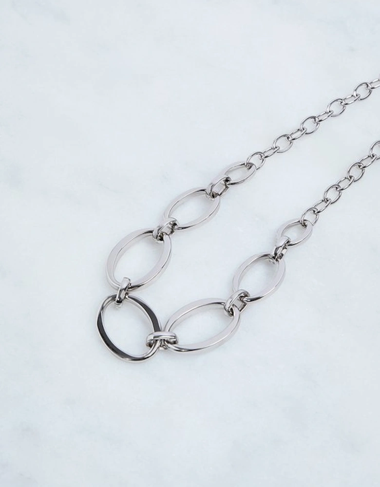 Hand Set European Crystal Oversized Chain Necklace