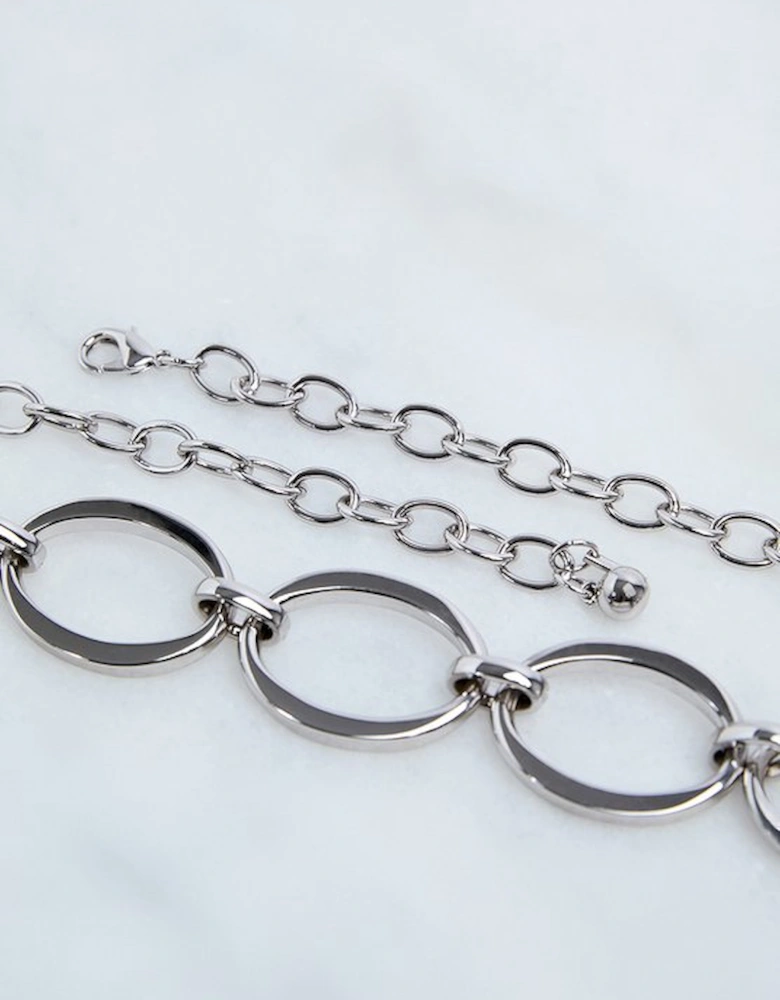 Hand Set European Crystal Oversized Chain Necklace