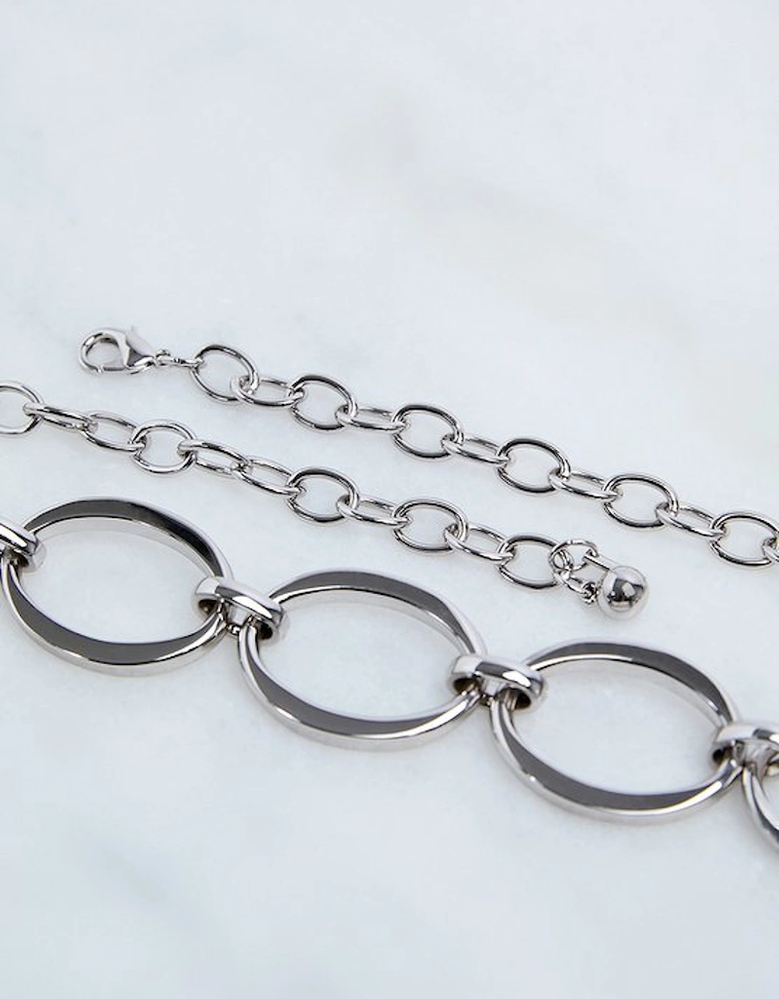 Hand Set European Crystal Oversized Chain Necklace