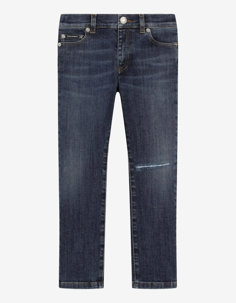 Boys Slim Fit Jeans in Blue