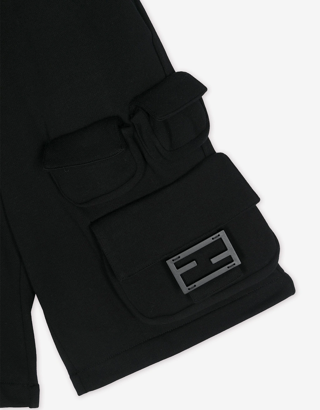 Boys FF Cargo Shorts in Black