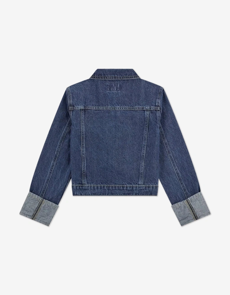 Girls Denim Jacket in Blue