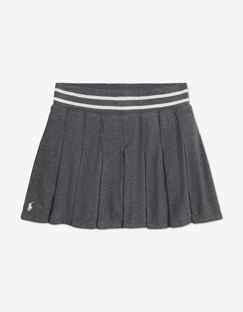 Girls Pleated Skort in Grey