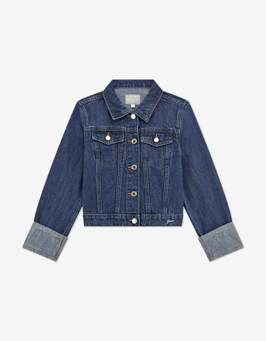 Girls Denim Jacket in Blue, 5 of 4