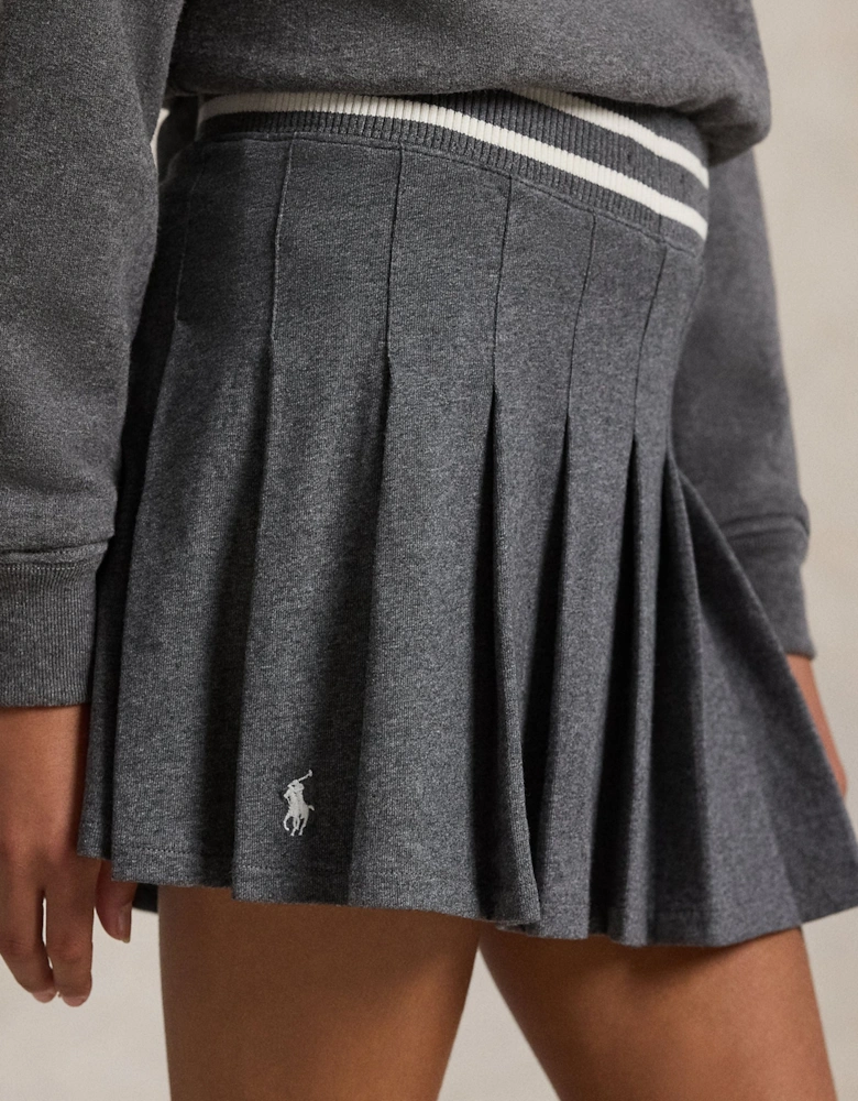 Girls Pleated Skort in Grey