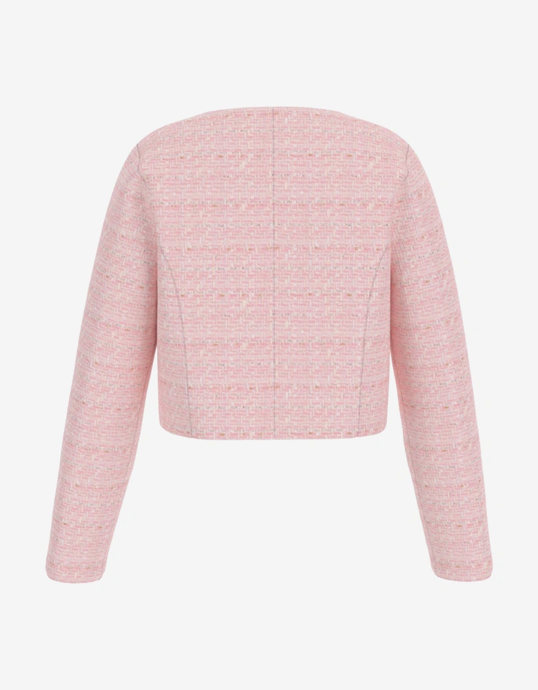 Girls Tweed Jacket in Pink