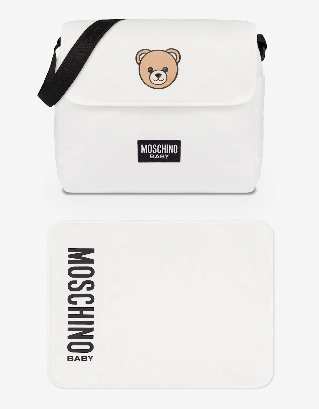 Baby Bear Logo Changing Bag in Ivory (39cm), 5 of 4