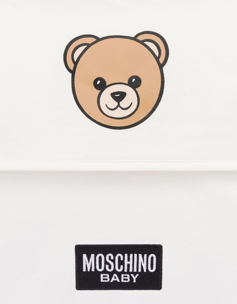 Baby Bear Logo Changing Bag in Ivory (39cm)