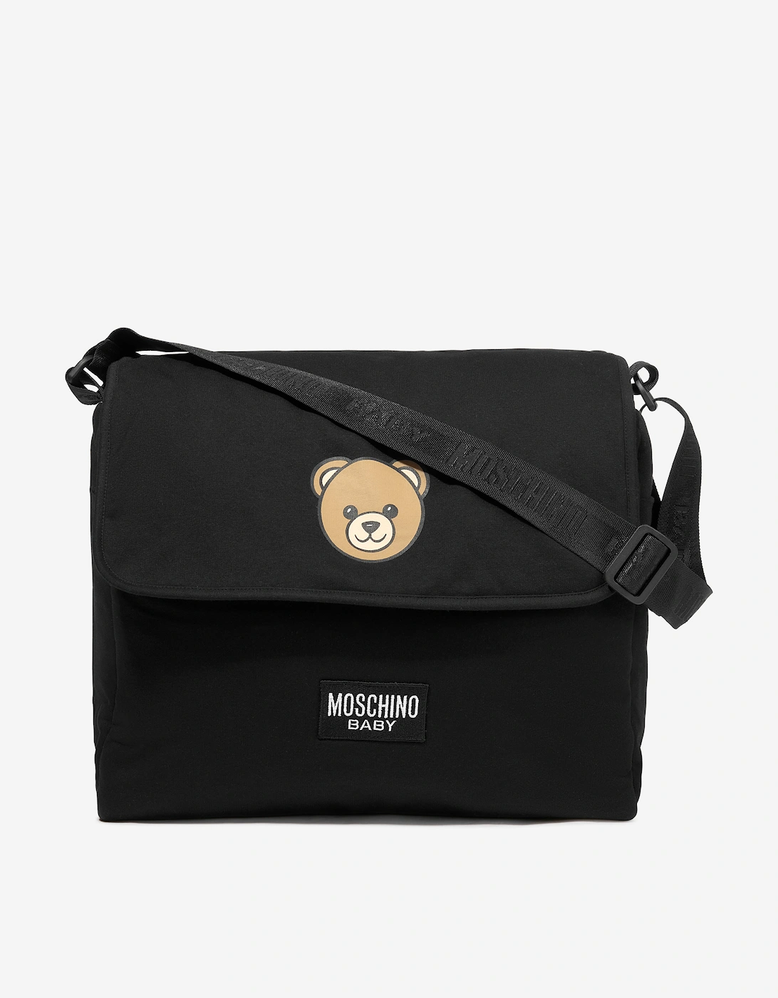 Baby Bear Logo Changing Bag in Black (39cm), 8 of 7