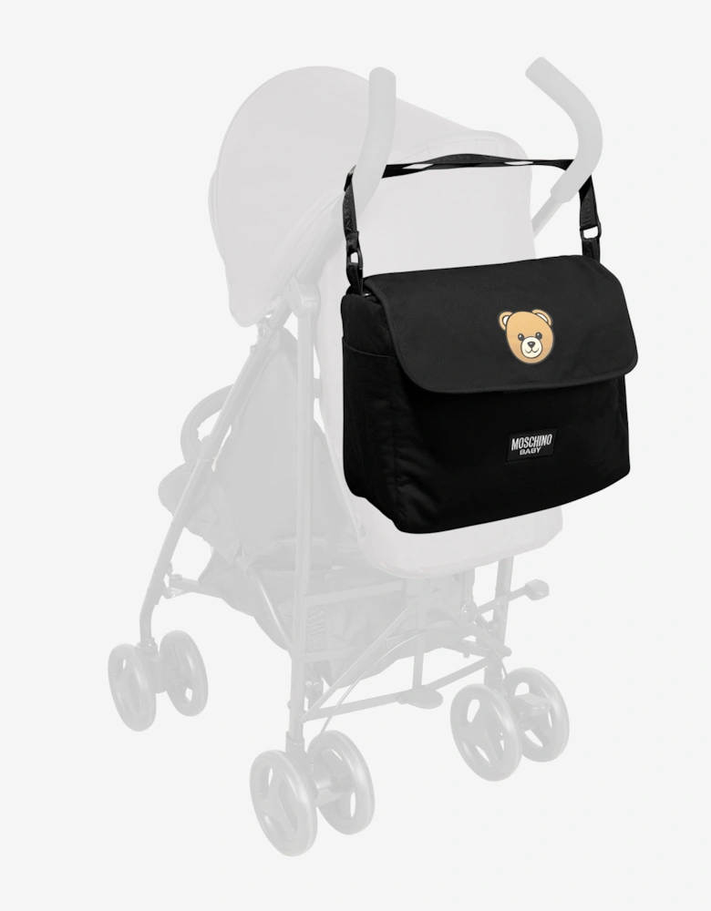Baby Bear Logo Changing Bag in Black (39cm)