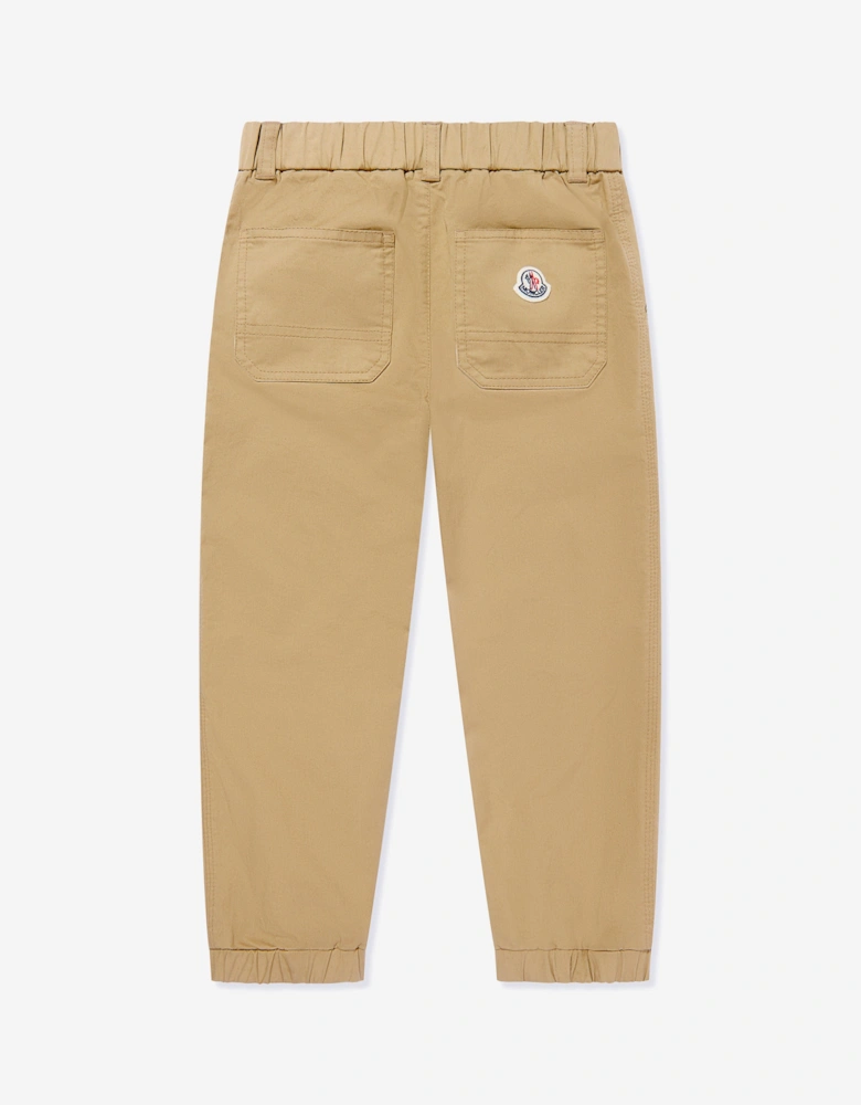 Enfant Boys Cotton Trousers in Beige