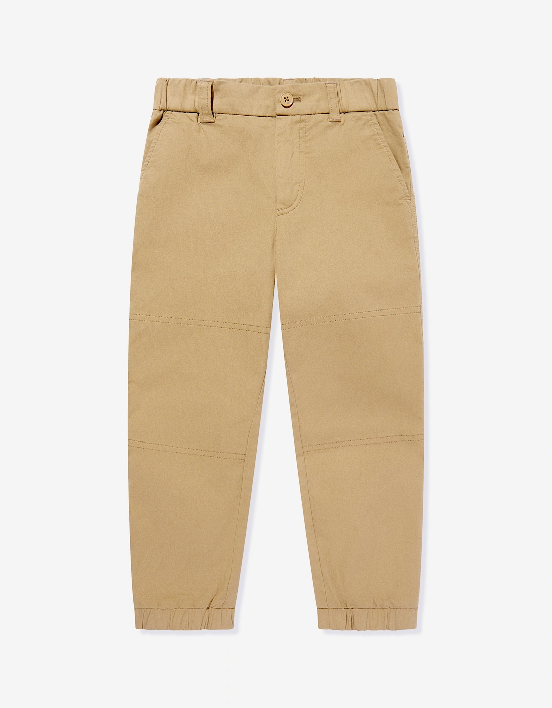Enfant Boys Cotton Trousers in Beige, 5 of 4