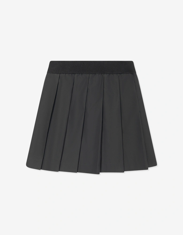 Enfant Girls Pleated Skirt in Black