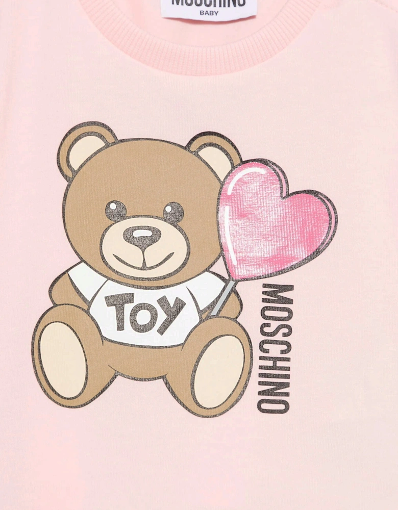 Baby Girls Teddy Bear T-Shirt in Pink