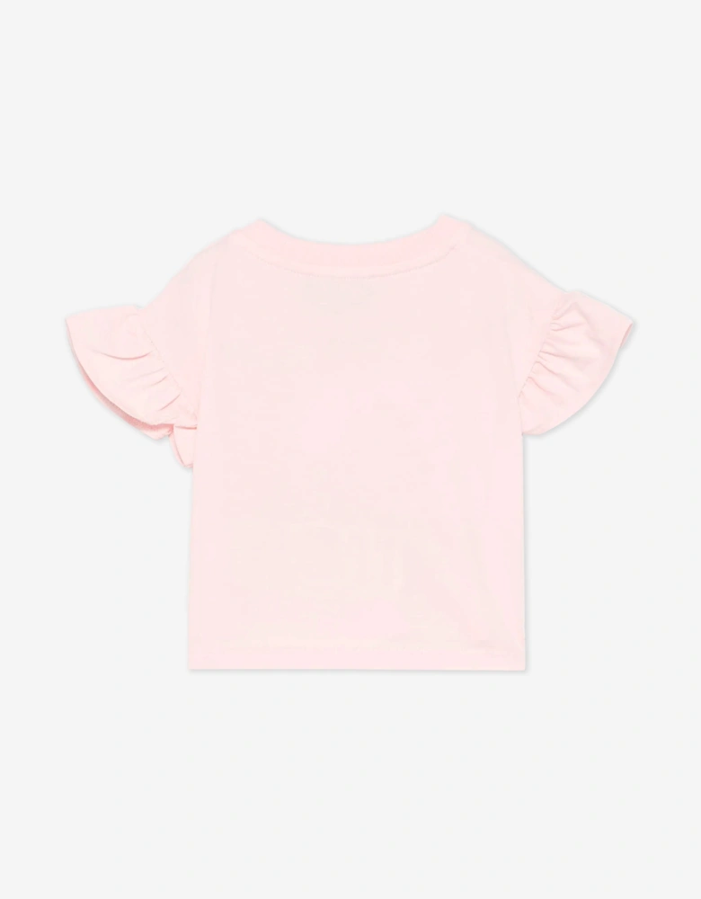 Baby Girls Teddy Bear T-Shirt in Pink
