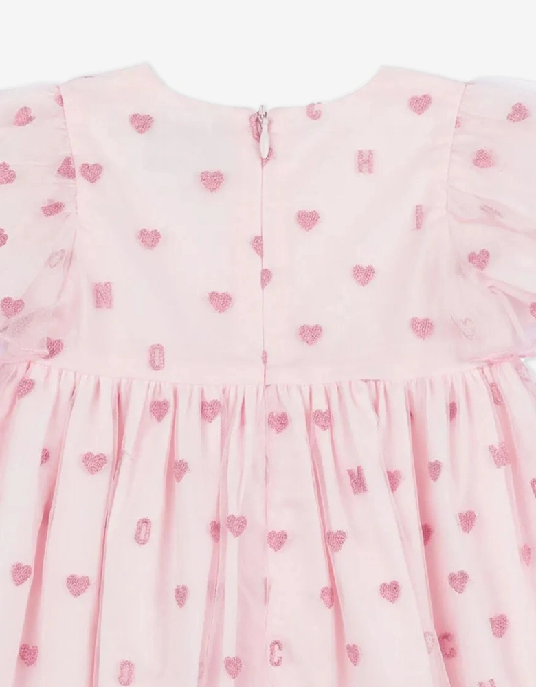 Baby Girls Hearts Dress in Pink