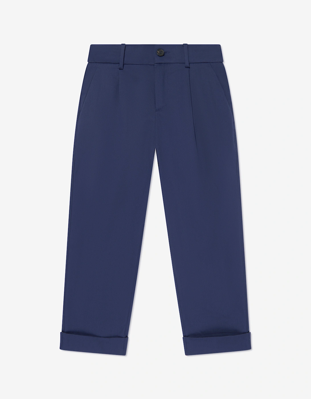Boys Gabardine Stretch Trousers in Navy, 5 of 4