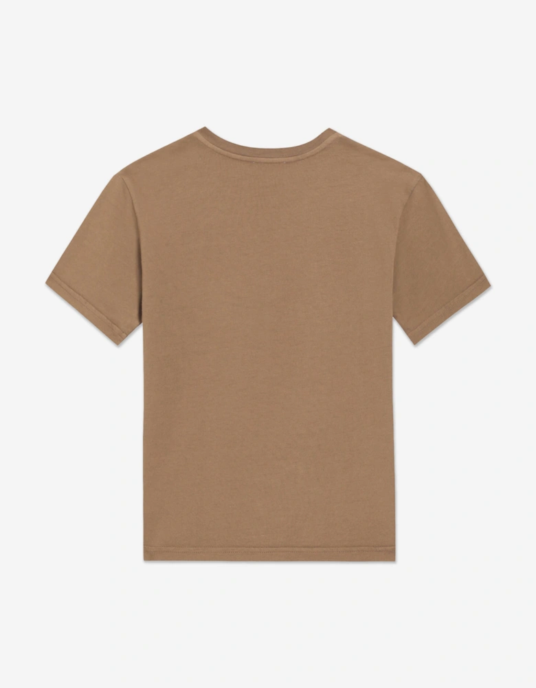 Boys Logo T-Shirt in Brown