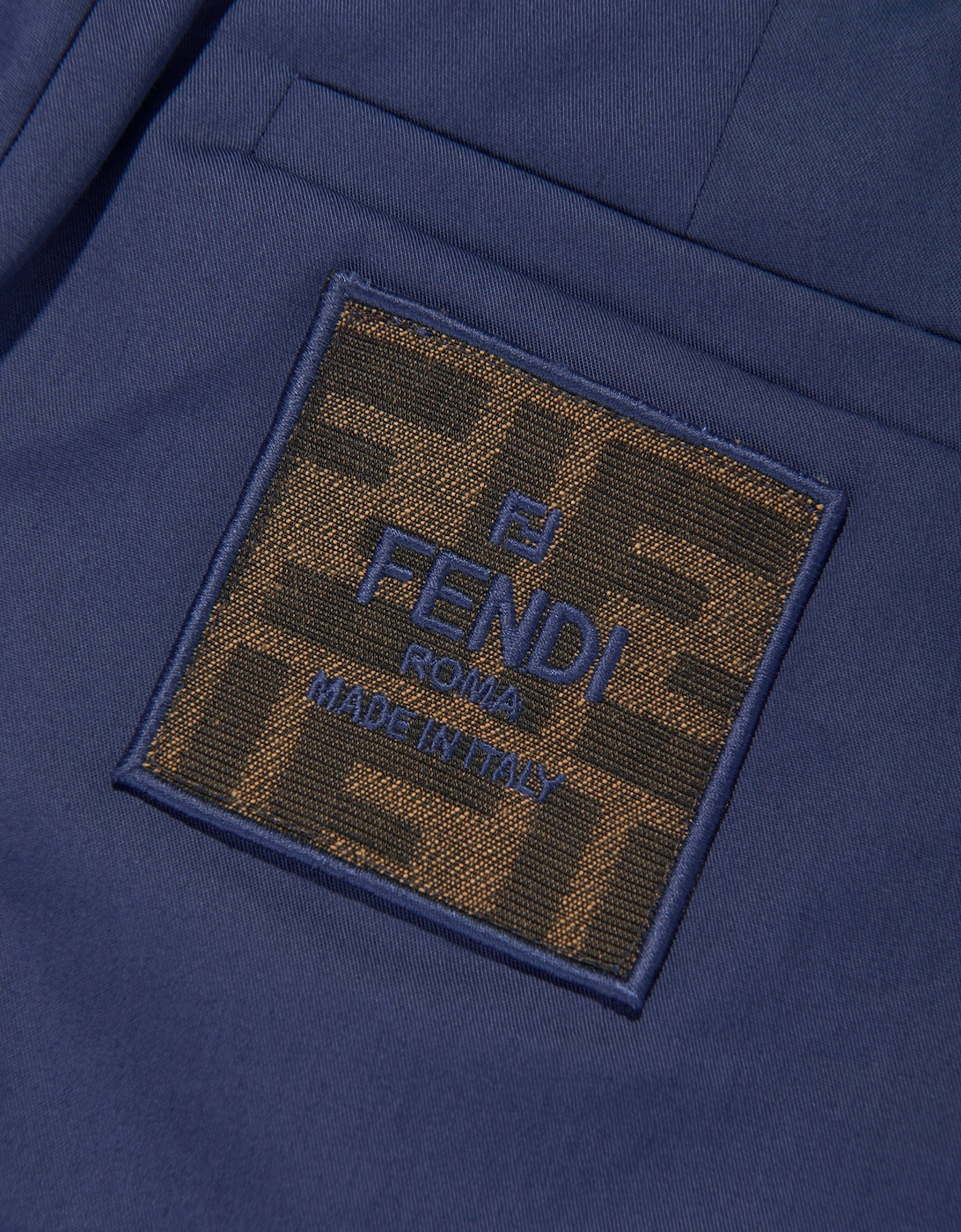 Boys Gabardine Stretch Trousers in Navy