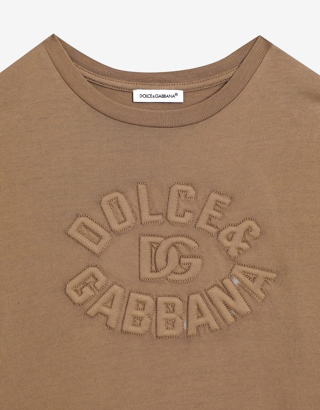 Boys Logo T-Shirt in Brown