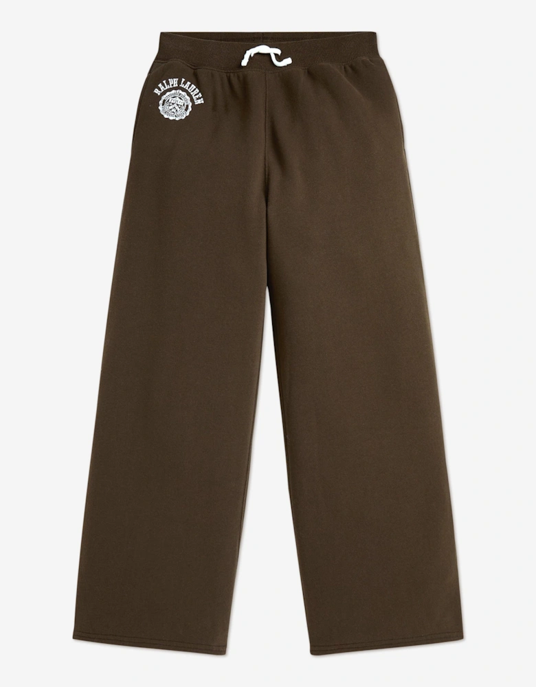 Girls Polo Joggers in Brown