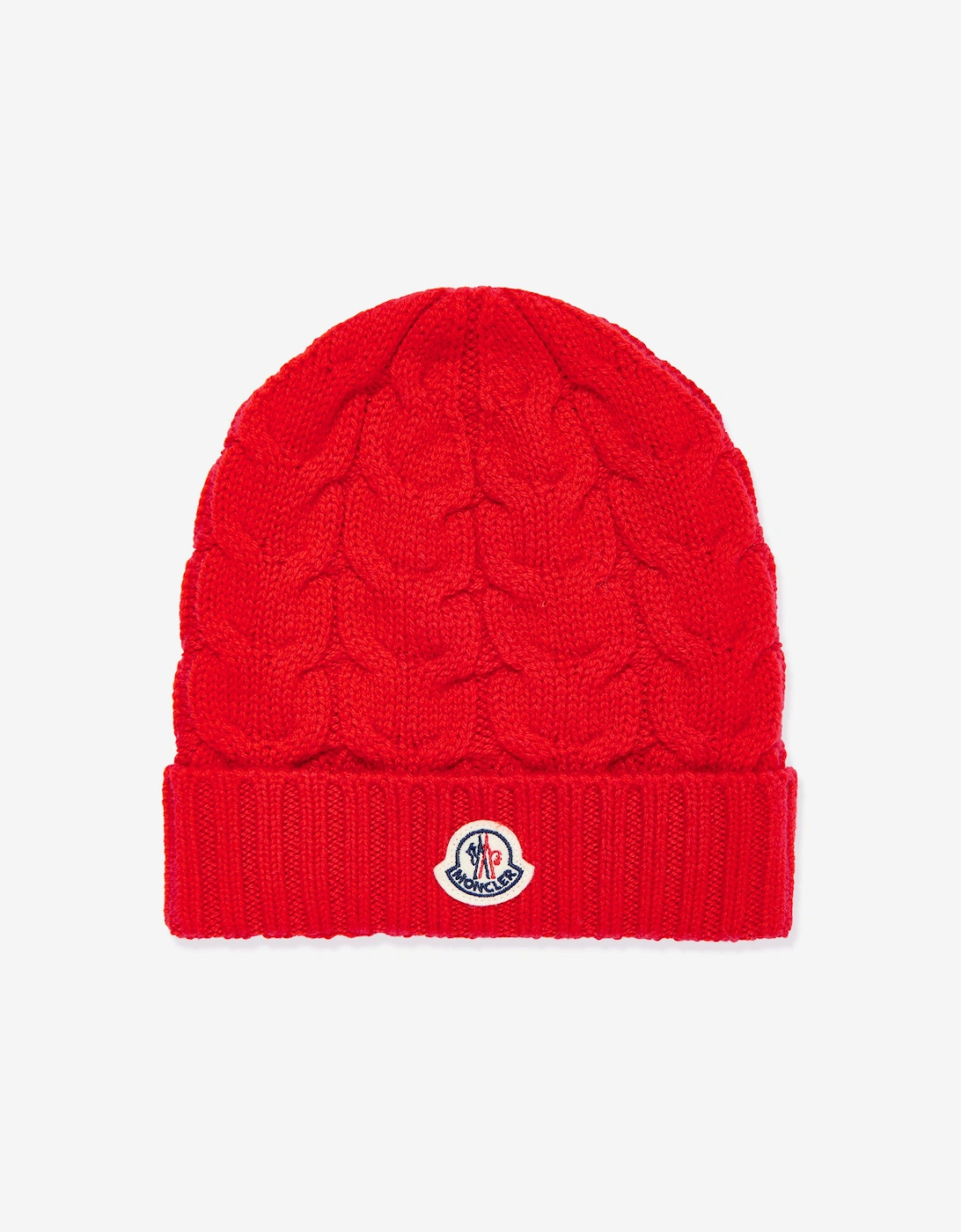 Enfant Boys Logo Beanie Hat in Red, 5 of 4