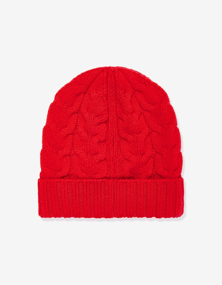 Enfant Boys Logo Beanie Hat in Red