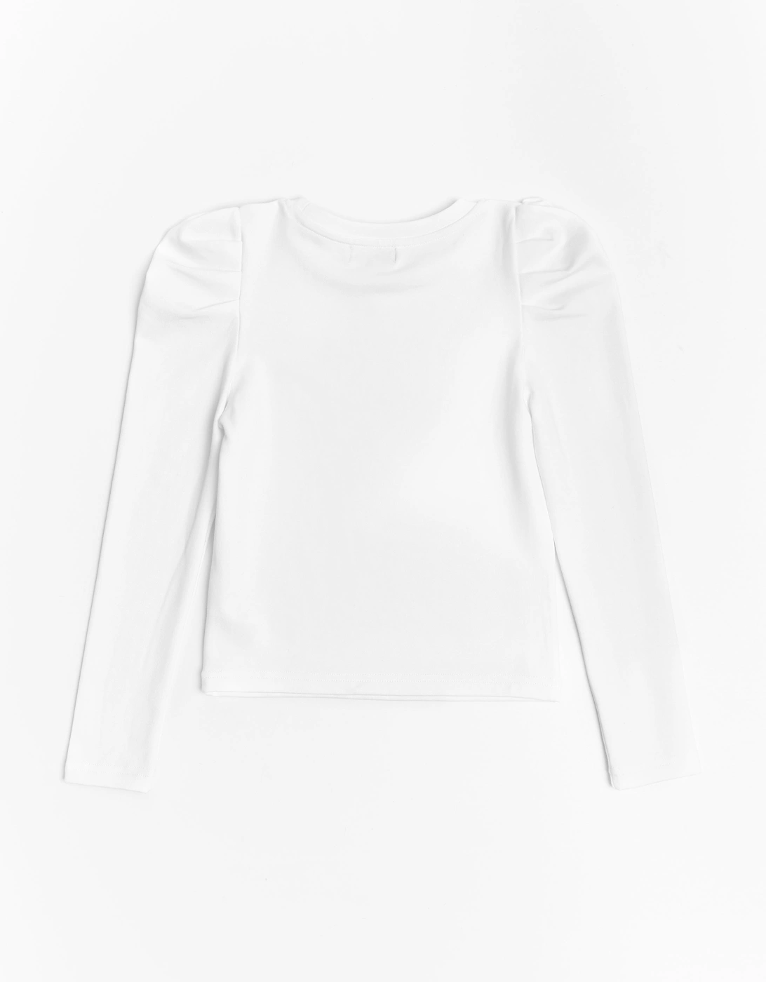 BCBG Girls Puff Long Sleeve Top in Ivory