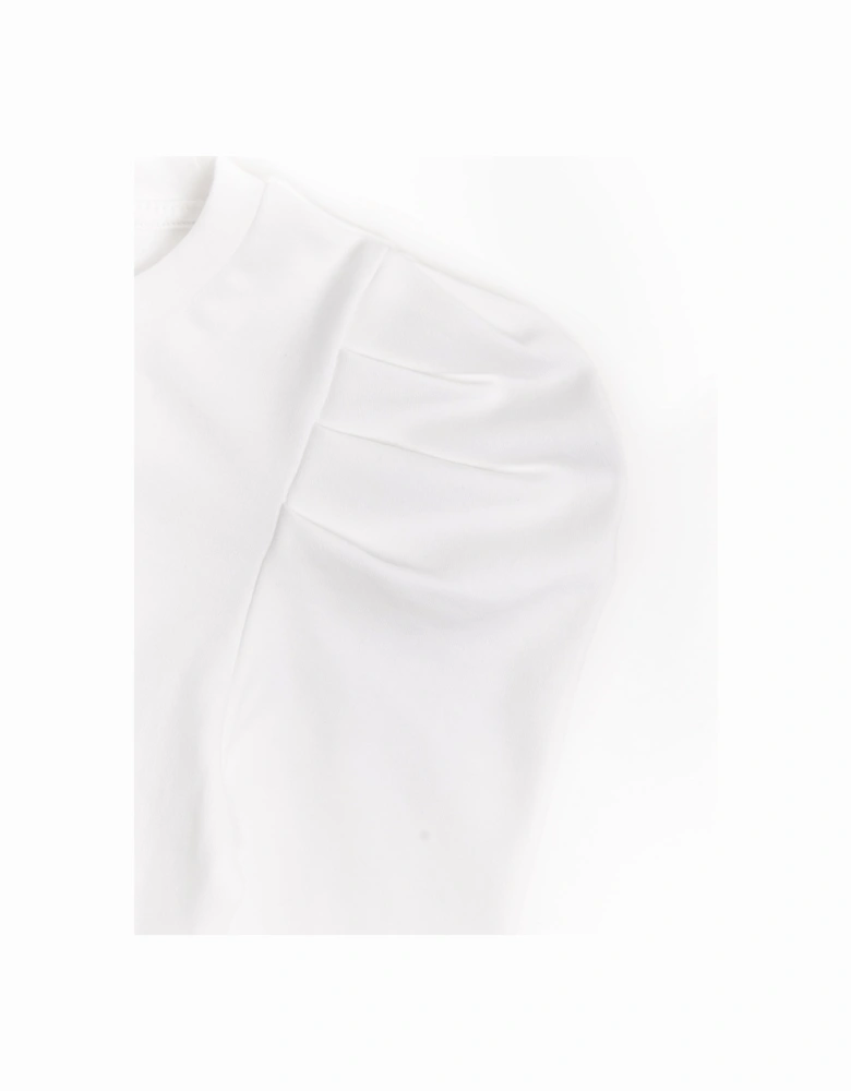 BCBG Girls Puff Long Sleeve Top in Ivory