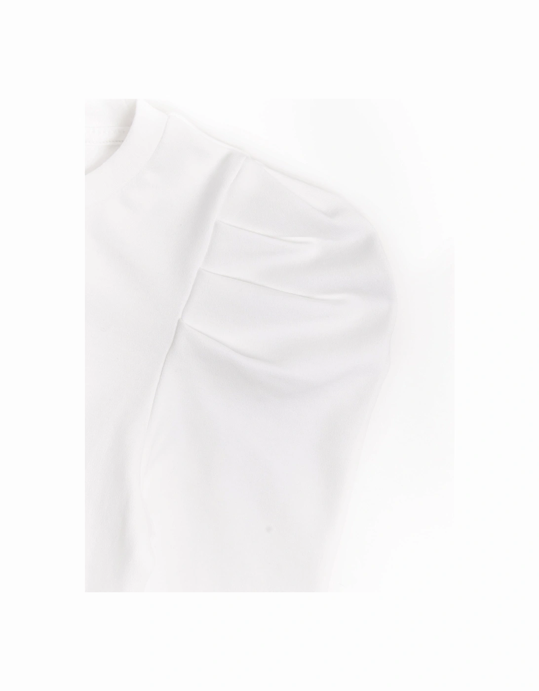 BCBG Girls Puff Long Sleeve Top in Ivory