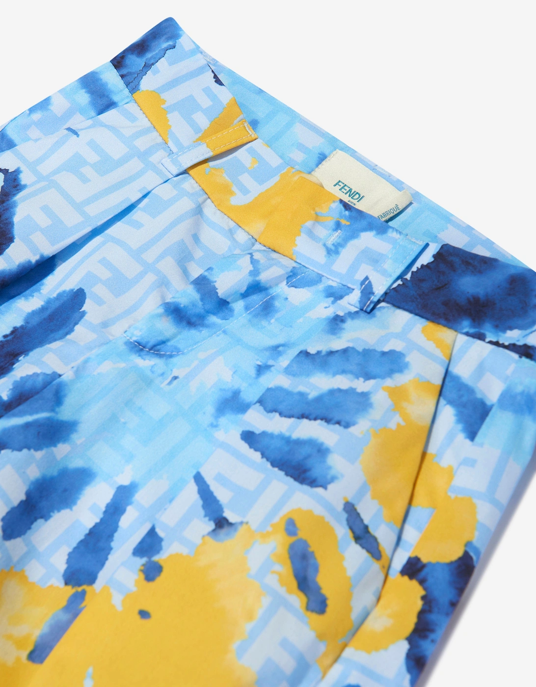 Boys Tie Dye Shorts in Blue