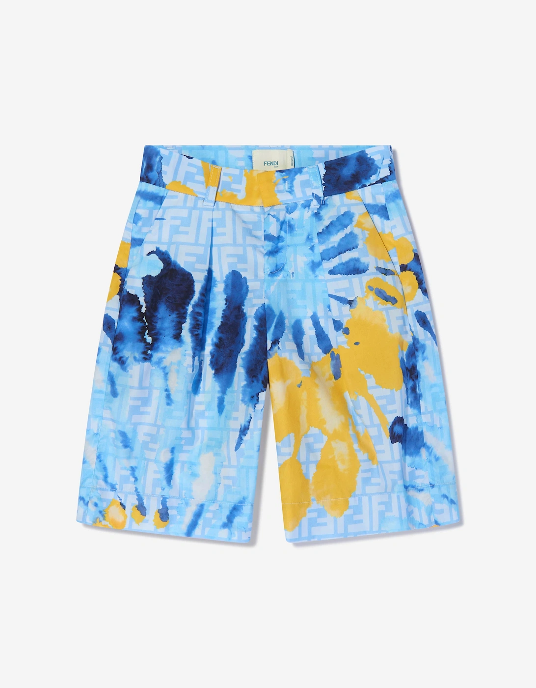 Boys Tie Dye Shorts in Blue, 6 of 5